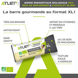 Nutri-bay | ATLET - Barre Énergétique BIO (50g) - Noix de Macadamia & Chocolat Blanc