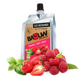 Nutri-bay | BAOUW Éco-Recharge Purée BIO 330g Framboise-Fraise-Basilic